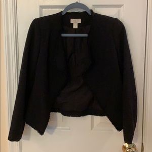 Black loft tweed jacket size 0 petite